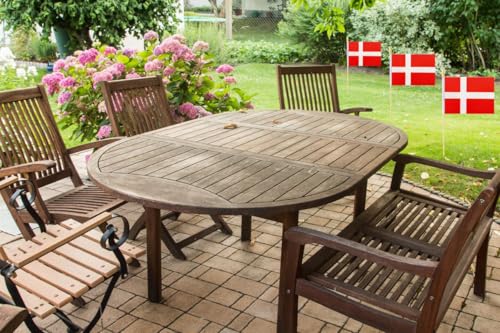 10 Pack Denmark Flags - DK Handheld Flag- 5x8 in,Danes Mini Flag. Suitable For Party Decorations, Store Displays, Bar Deco...