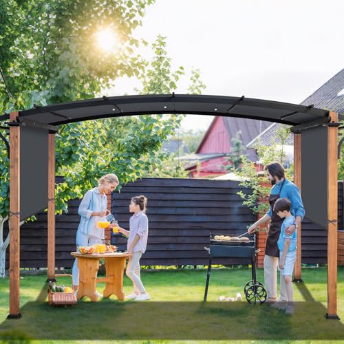 Universal Waterproof Pergola Canopy Shade Cover Replacement - 17'x6.8' Outdoor Sun Shades Canopy Top for Patio Gazebo Deck...