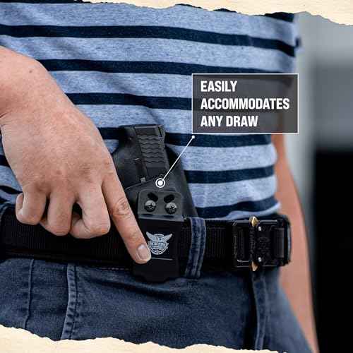 We The People Holsters - Carbon Fiber - Right Hand - IWB Holster Compatible with 1911 Government/Colt 1911 Government/Kimber 1911 / Springfield 1911 5" 45ACP No Rail Only RDS