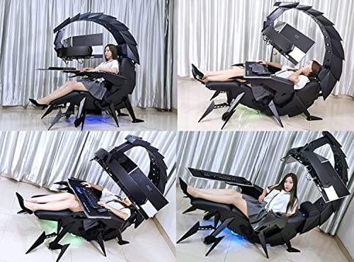 Gaming Chair Comfortable Luxury Gaming Chair Ergonomic Computer Cockpit Chair Comfortable Racing Simulator Game Chair with...
