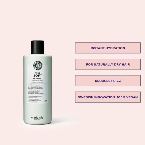 Maria Nila True Soft, Shampoo & Conditioner, For Dry Hair, Argan Oil Remoisturises & Reduces Frizz, 100% Vegan & Sulfate/Paraben free