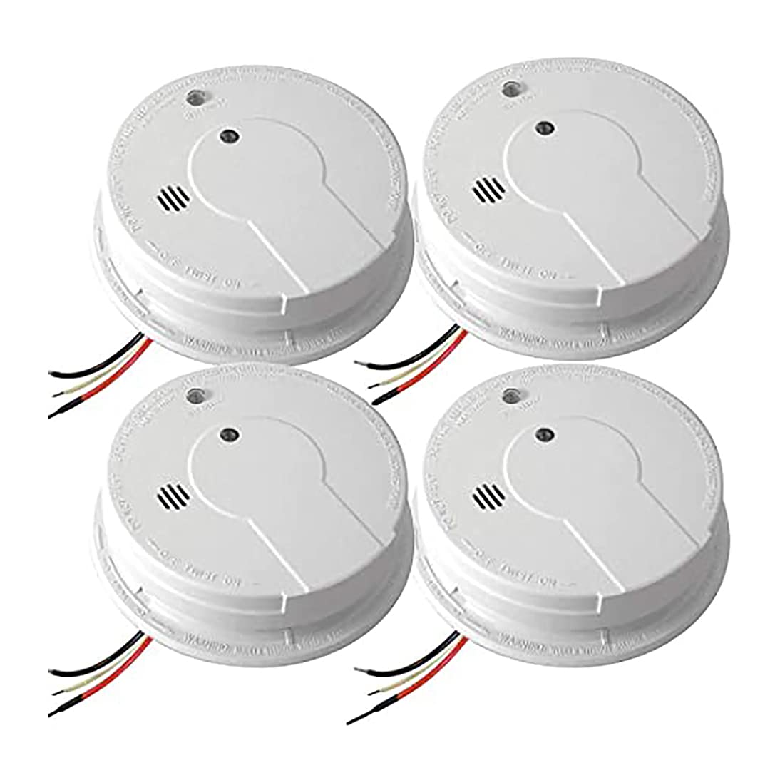Kidde AC Hardwired Interconnect Smoke Alarm with Hush I12040 (4-Units)
