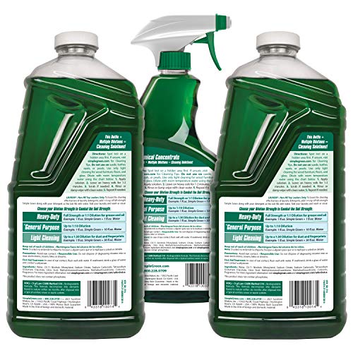 Simple Green All-Purpose Cleaner Spray and Refill, Green, 3 Piece Set, Original, 1 Count
