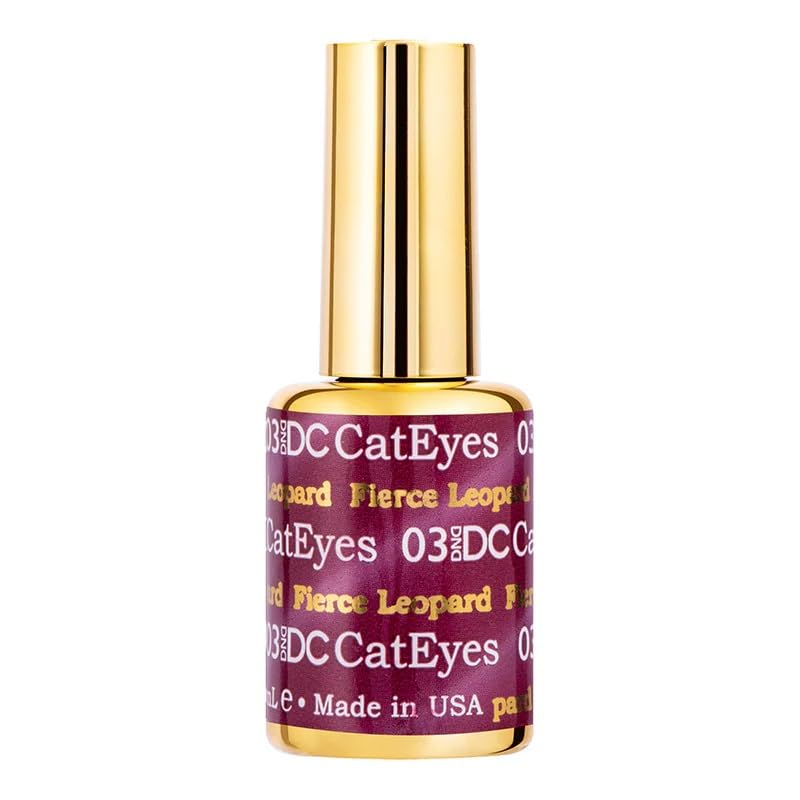 DC 3D Cat Eyes DND gel nail Nail Polish (#03 - Fierce Leopard, 0.6 oz)