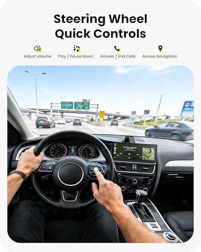 Avaett 9.26" Wireless Car Play Screen for Apple CarPlay & Android Auto, Portable Car Tablet with Backup Camera, Mirror Lin...