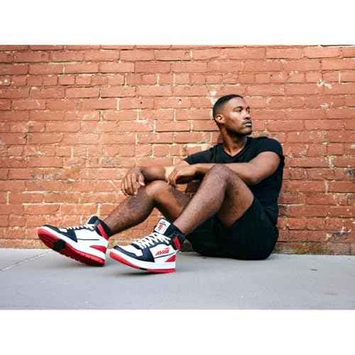 Avia 821 High Top Sneakers for Men, Indoor or Outdoor Mens Basketball Shoes, Size 7 to 16 Retro High Top Shoes Men or Women