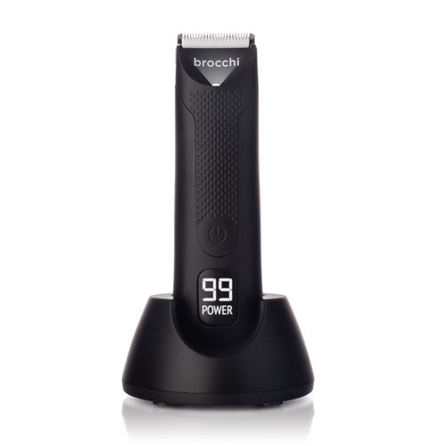 Brocchi Cutting Edge USB Waterproof Face & Body Hair Trimmer - Electric Razor for Men - Beard & Nose Hair Trimmer - Waterproof Hair Clippers - USB Charger (3x Blades)