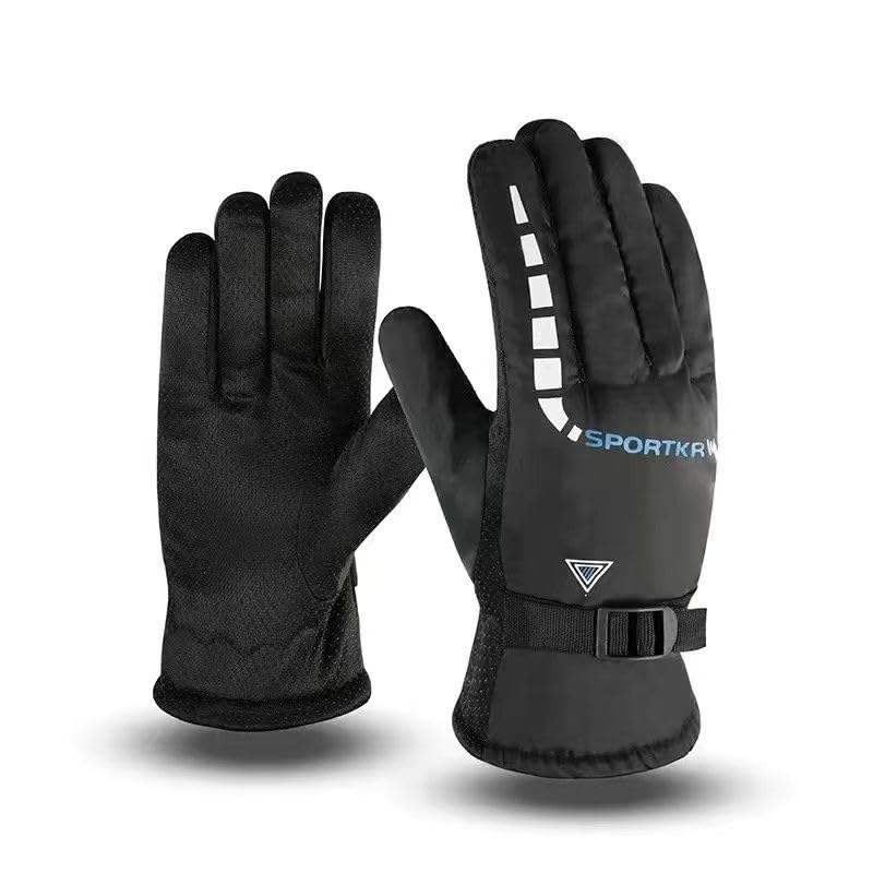 Winter Touchscreen Ski Gloves for Men and Women, Insulated Outdoor Cycling Waterproof Warm Gloves for Snow Sports