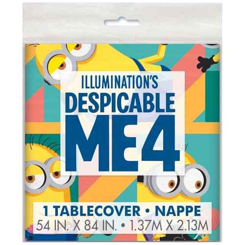 Unique Despicable Me Rectangular Plastic Tablecover - (54" x 84") 1 Piece - Perfect for Birthdays and Minion-Themed Celebrations