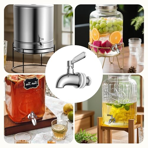 Beverage Dispenser Replacement Spigot, Stainless Steel Water Dispenser Replacement Faucet Compatible with Berkey Water Fil...
