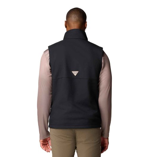 Columbia Men's PHG Ascender II Softshell Vest, Black/Timberwoods Camo, Large