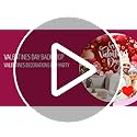 Large 71" X 43" Valentine's Day Backdrop, Red Pink Photography Background for Happy Valentine Party Decorations and Banner