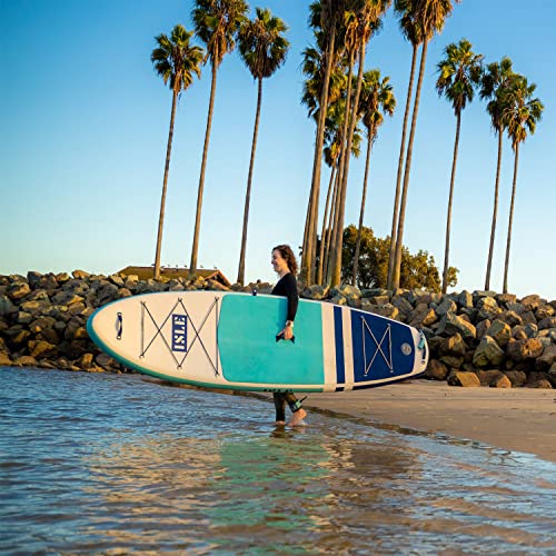 ISLE Megalodon Inflatable Stand Up Paddle Board & iSUP Bundle Accessory Pack - Up to 1,050 lbs Capacity — Durable, Lightwe...