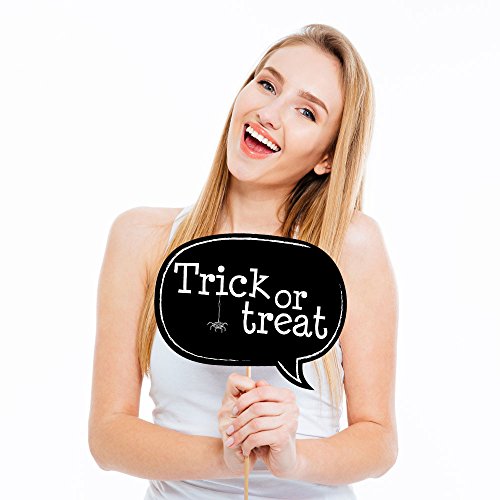Big Dot of Happiness Trick or Treat - Halloween Party Photo Booth Props - Witch and Monster Photo Props - 20 Count