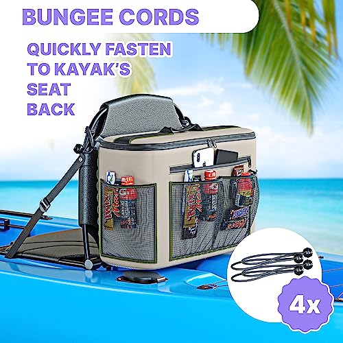 Skywin Kayak Cooler Behind Seat, Waterproof Cooler for Kayaking, Compatible with Lawn Chair Style Seats, Stores Drinks and...