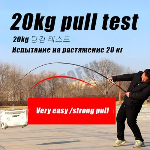 GTOFYU Telescopic Fishing Rod, Carbon Fiber Travel Surf Rod, Spinning Power Lure 2-9Oz, 20-50LB,Medium-Heavy Throwing Surf...