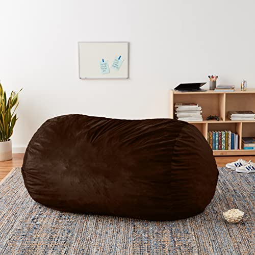 Sofa Sack Bean Bag Chair Cover, 6-Feet, Chocolate