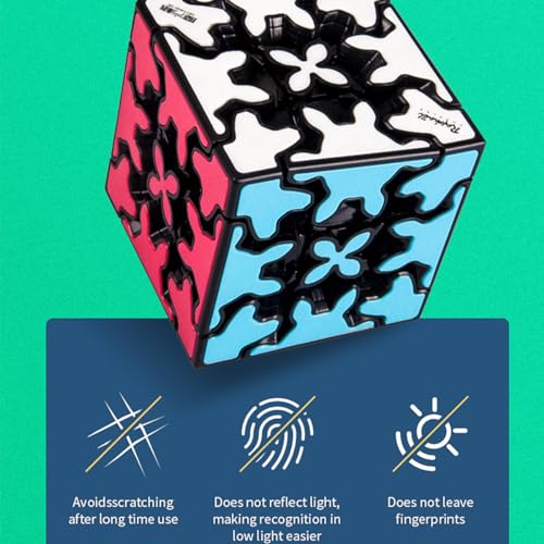 Gear 3x3x3 Speed Cube with Three-Dimensional Gear Structure