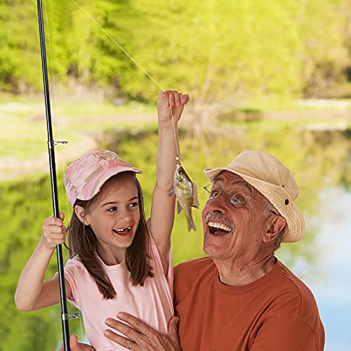 PLUSINNO Kids Fishing Pole with Spincast Reel Telescopic Fishing Rod Combo Full Kits for Boys, Girls, and Adults