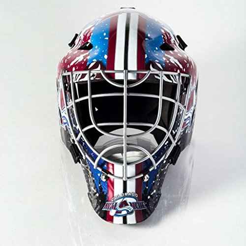 Franklin Sports Team Licensed NHL Hockey Goalie Face Mask - Goalie Mask for Kids Street Hockey - Youth NHL Team Street Hockey Masks