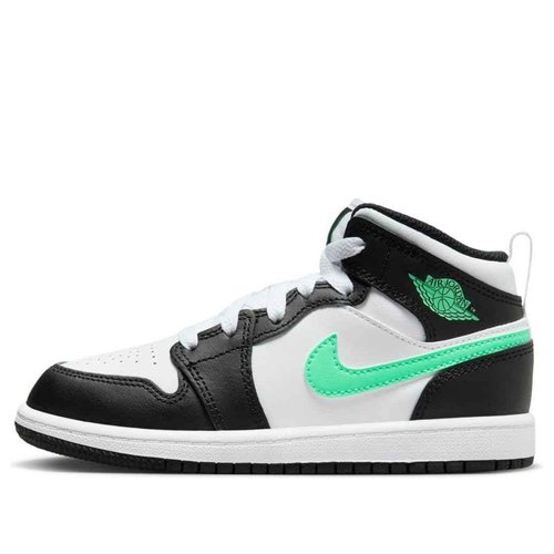 Jordan Little Kid's 1 Mid White/Green Glow-Black (DQ8424 103) - 12
