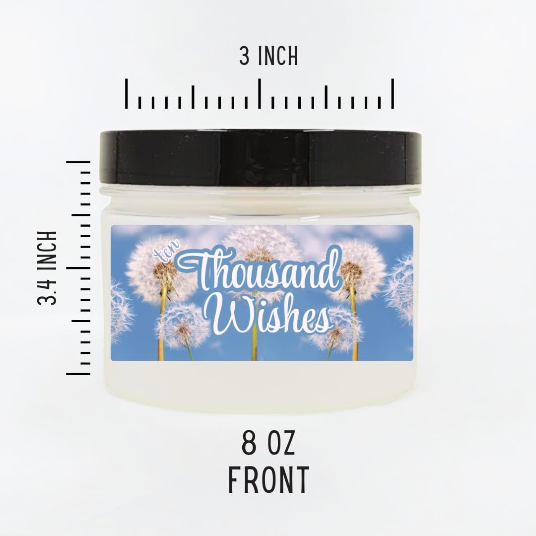 Scented Body Powder for Men & Women Scented Ten Thousand Wishes, Bath Perfume Dusting Powder with Fragrance & Essential Oils, Talc Free, 8oz Container, Made in USA