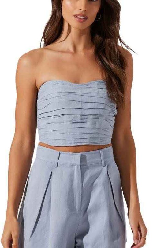 ASTR the label Women's Jessamine top, Slate Blue, Medium