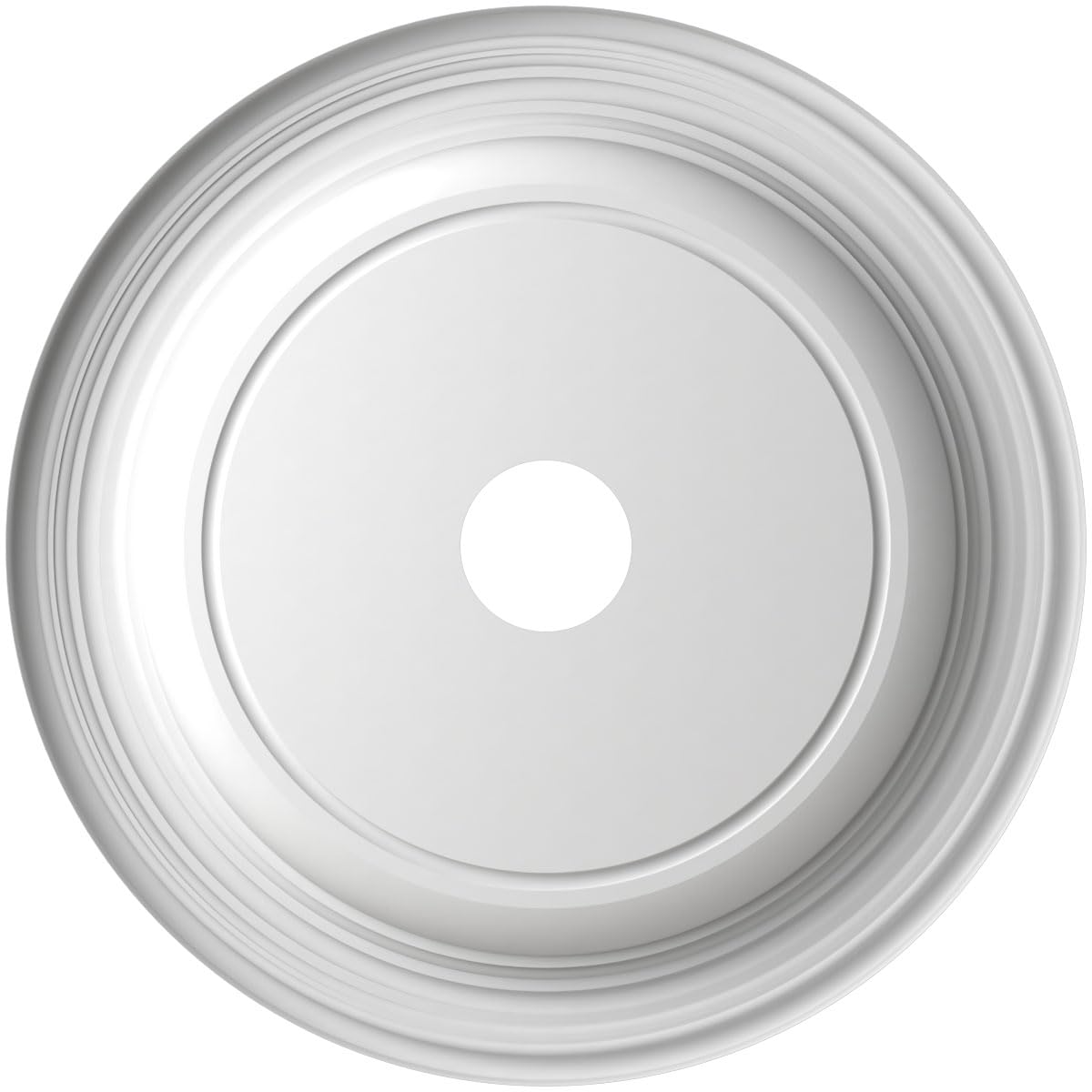 Ekena Millwork 22Od X 3 1/2Id X 1 1/2P Traditional Thermoformed Pvc Ceiling Medallion (Fits Canopies Up To 13 1/2), Metallic Cop