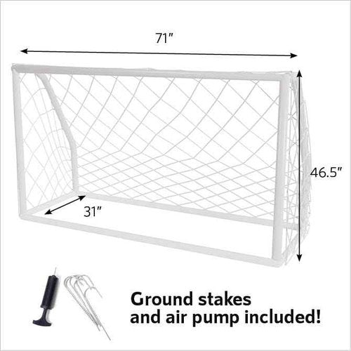 Soccer Goal Target 3 in 1 Trainer Practice Net – Goal Post Cage & A Rebounder Net & Target Holes Net for Kicking Accuracy – Ball & Pump Included, Great for Outdoor Sports Activity