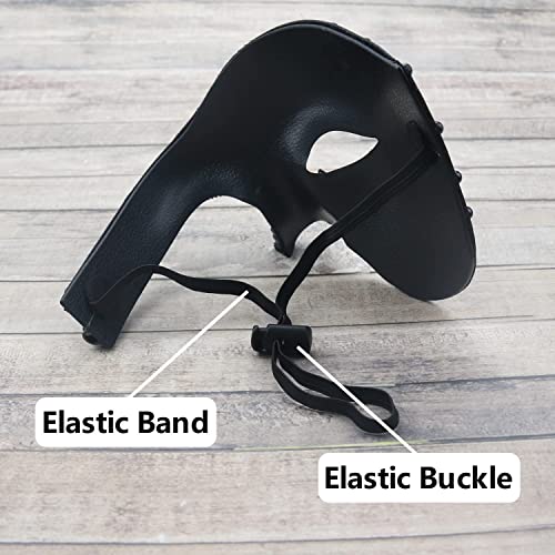 KEFAN Mens Mask Masquerade Mask Phantom of The Opera Half Face Mask