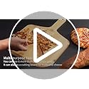 JIAFUEO Pizza Peel 12 inch, Bamboo Pizza Paddle Spatula - Wooden Serving Board, Oven Accessory for Baking Homemade, Wood C...