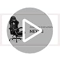 N-GEN GAMING Video Gaming Chair with Footrest Lumbar Support for Home Office High Back Recliner Height Adjustable Ergonomi...