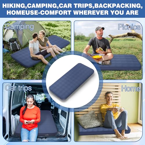 OUTSKIRT Ultralight Self Inflating Sleeping Pad, 4" Thick Camping Mattress with Pump Pack, 9.5 R-Value Insulated Sleeping ...