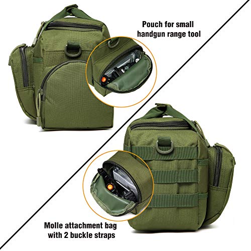 DBTAC Range Bag Small + Tactical Backpack Molle Bag (Green)