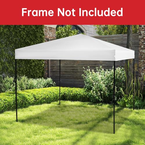 10×10 Canopy Replacement Top, Pop Up Canopy Replacement Tent Cover for Straight Leg Frame, Waterproof Canopy Top Cover for...