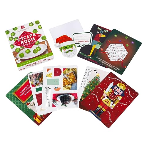Talking Tables Christmas Themed Kids Escape Room Game Sprout Edition | Xmas Family Fun Tabletop Games to Play Over Dinner or Secret Santa Stocking Filler Present Idea