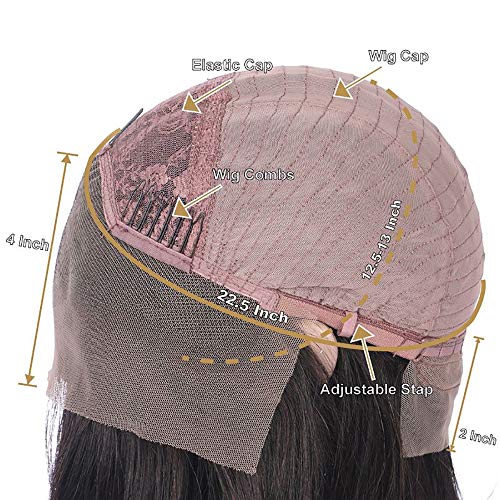 Derun Ombre Curly 13¡¿4 Lace Front Wigs Human Hair Lace Frontal Wig 1B/30 Remy Hair for Black Women (22Inch, 1b/30, 13¡¿4 Lace)