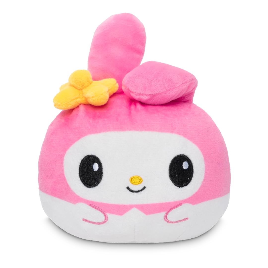 TeeTurtle My Melody and Kuromi Reversible 4" Halloween Plushie - Angel and Devil - Cute Kawaii Soft Stuffed Animal