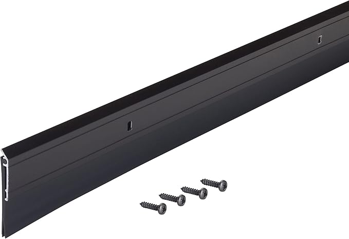 M-D Building Products 05652 All-Season Door Sweep, Heavy Duty Aluminum and Vinyl, Ideal for Residential & Commercial Use, Easy Installation, Ensure Comfort and Save Energy (36 Inch, Bronze)