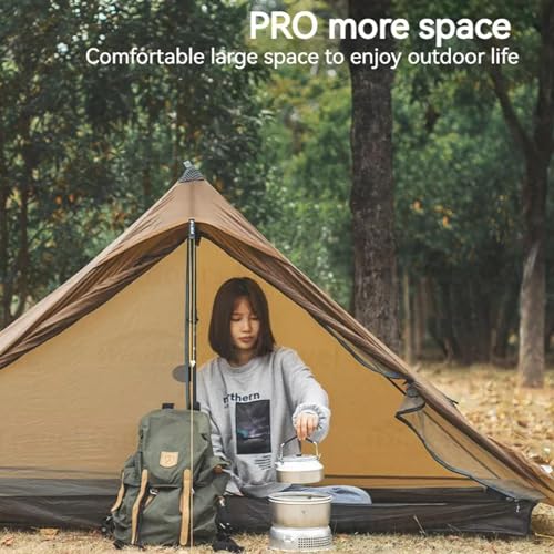 3FULGEAR Lanshan 1 Pro Upgraded Ultralight 1-Person Camping Tent – 3/4 Season, 20D Double-Sided Silicone Nylon, Waterproo...