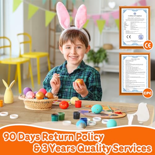 FUNLIO Foldable Wooden Sensory Table with 2 Bins & 1 Foldable Chair for Toddlers, Kids Sensory Table with Anti-Warping Ply...