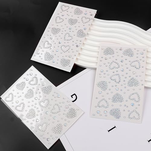 Self Adhesive Face Gems Stickers, Face Eye Jewels Rhinestones Festival Essentials Rave Accessories Rhinestone Stickers for...