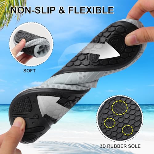 Water Shoes Quick-Dry Aqua Socks Barefoot Non Slip for Beach Swim Yoga Pool Lake Surf Women Men