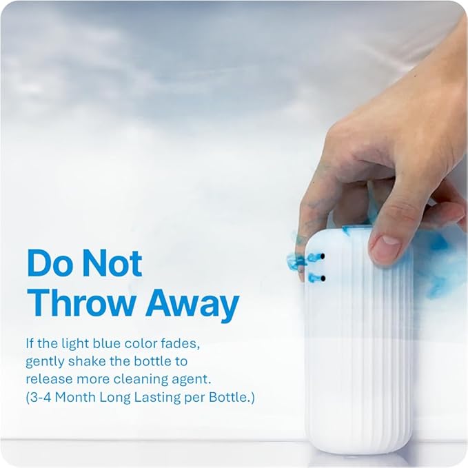 Fresh & Fresh Automatic Toilet Bowl Cleaners (Sky Blue) - 20 Bottles(UPTO 2500 FLUSHES/Bottle), Commercial and Residential Toilet Cleaner 3-4 MONTH Lasting Toilet Bowl Cleaner Bottle