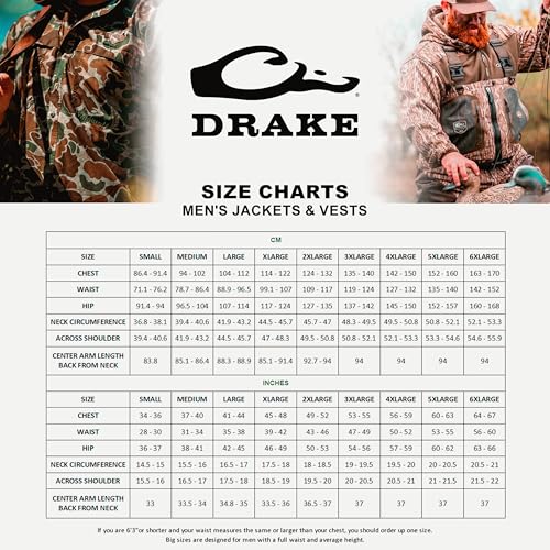 DRAKE Men's MST Hole Shot Hooded Windproof Eqwader 3-Layer Warm Sherpa-Lined Full Zip Hunting Jacket