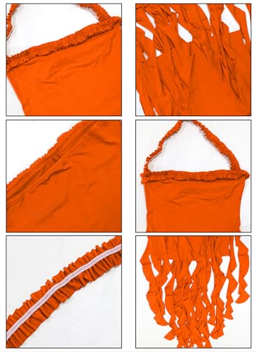 Vakkest Women Summer Halter Neck Dress Sexy Asymmetrical Ruffle Fringe Bodycon Party Birthday Short Mini Dresses
