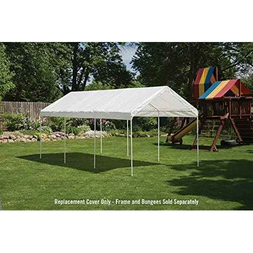 ShelterLogic SuperMax All Purpose Outdoor 10 x 20-Feet Canopy Replacement Cover for 2-Inch Frame Canopies (Cover Only, Frame Not Included)