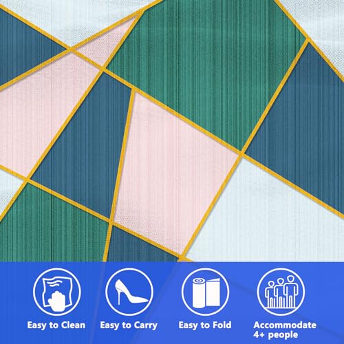 DanCoom Picnic Blanket, Foldable Waterproof Sand Mat,80" x 80" Extra Large Picnic Blanket,Outdoor Mat Beach Blanket for Ca...