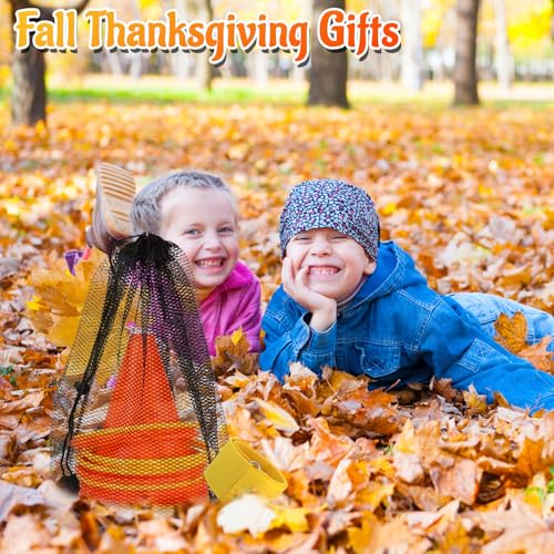 4 in 1 Fall Festival Thanksgiving Party Games with Ring Toss, Plastic Cones, Bean Bags, 3-Legged Race Bands, Thanksgiving ...