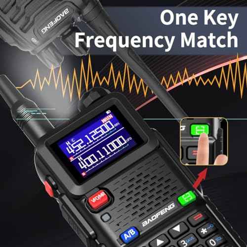 Baofeng Radio Ham Radio Handheld AR-5RM 10W Long Range Rechargeable Tactical NOAA Weather Two Way Radio Walkie Talkie for Adults with Programming Cable,USB-C Charging for Survival Gear Hunting,2 Pack